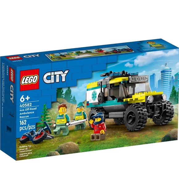 Sealed New Lego City 4x4 Off-Road Ambulance Rescue Car Set 40582 Building Blocks - Picture 1 of 6